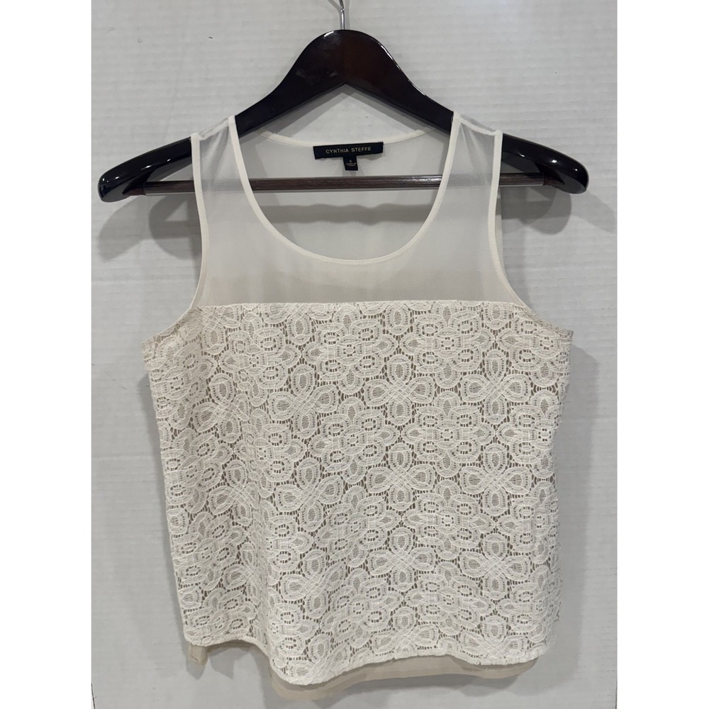 Cynthia Steffe Cotton Blend Top In Ivory